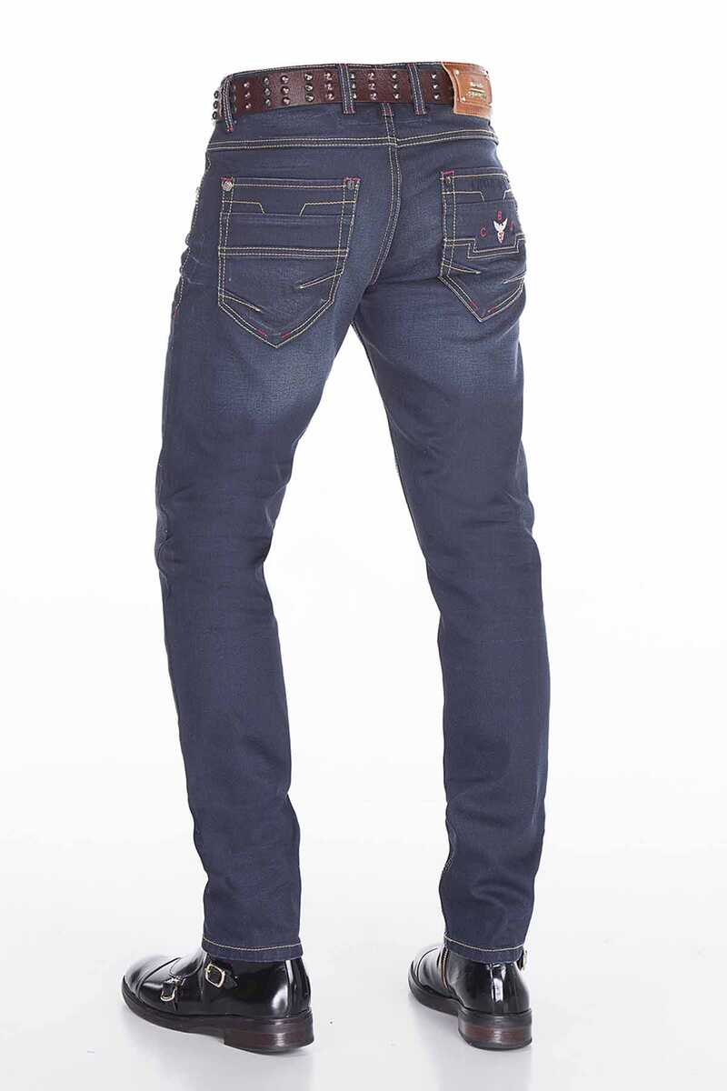 CD381 Jeans cómodos para hombres con corte clásico