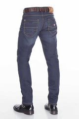 CD381 Jeans cómodos para hombres con corte clásico