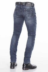 CD382 Slim-fit jeans voor heren in een modieuze fietsstijl