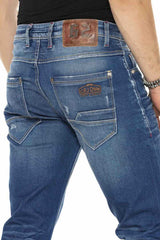 CD386 Jeans cómodos para hombres en un estilo práctico de 5 bolsillos