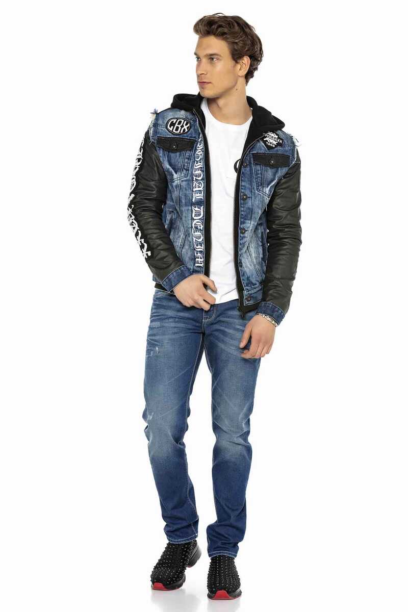 CD386 Jeans cómodos para hombres en un estilo práctico de 5 bolsillos