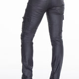 CD405 jeans confortable pour hommes avec des fermetures éclair décoratives cool en coupe droite
