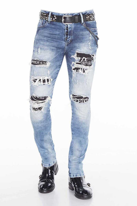 CD417 Jeans pour homme coupe skinny