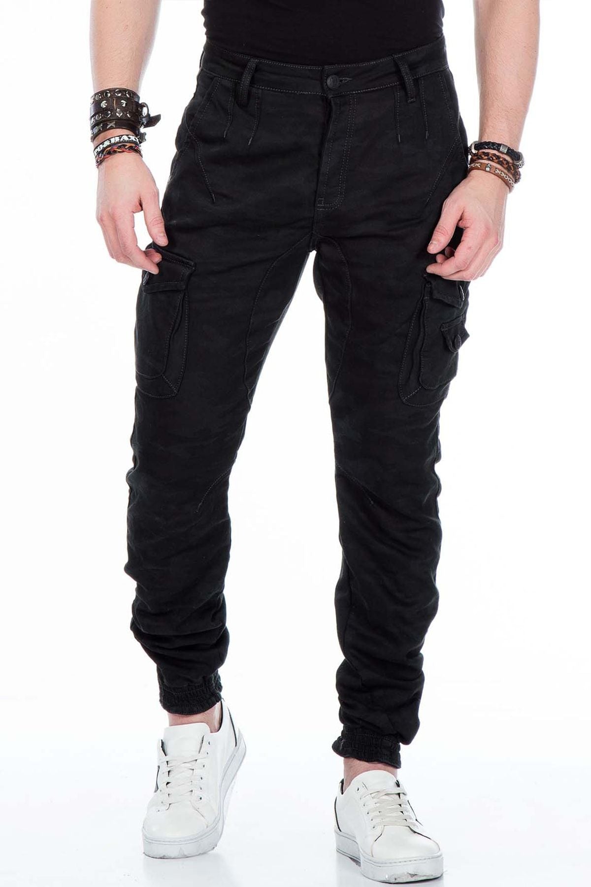 CD422 Heren Cargo Jeans met een elastische Zoom