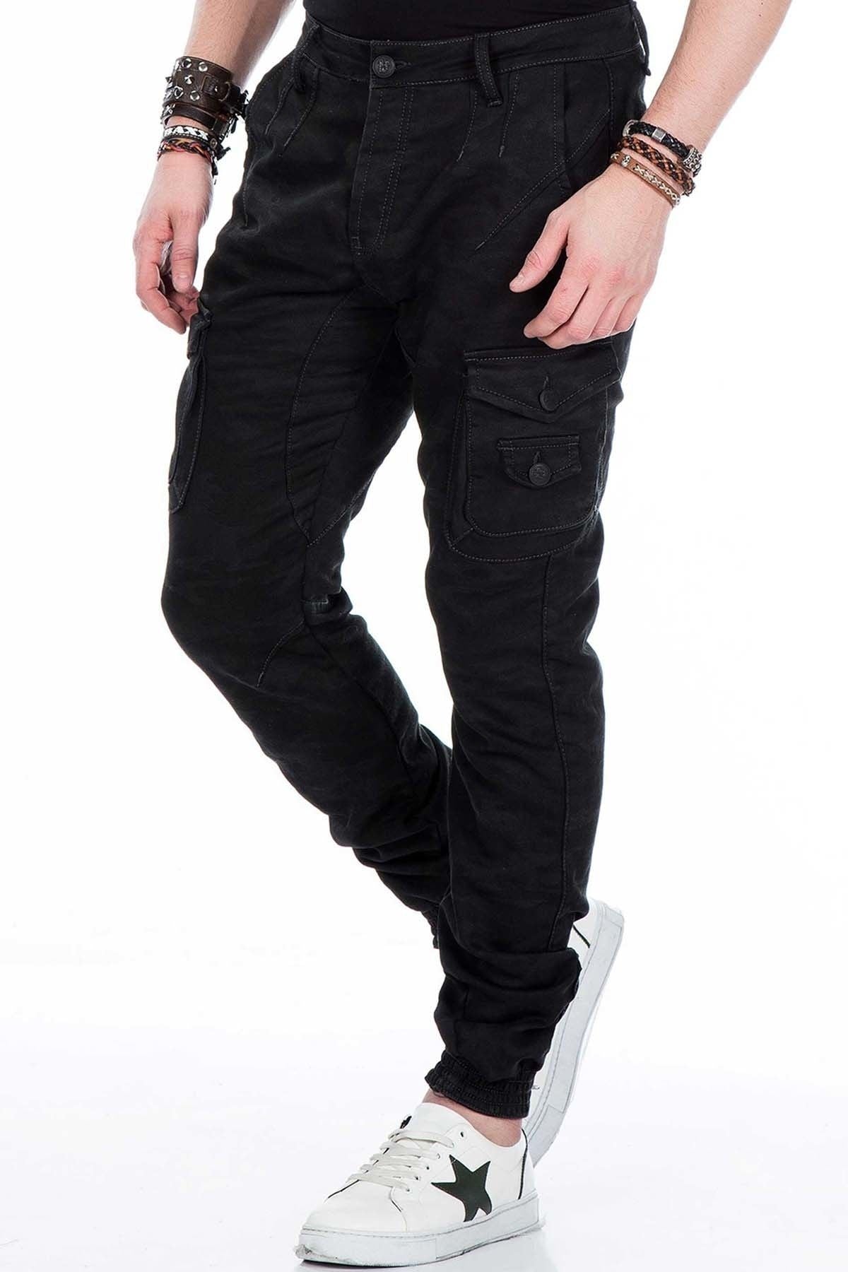 CD422 Heren Cargo Jeans met een elastische Zoom