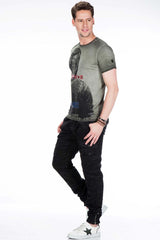 CD422 Heren Cargo Jeans met een elastische Zoom