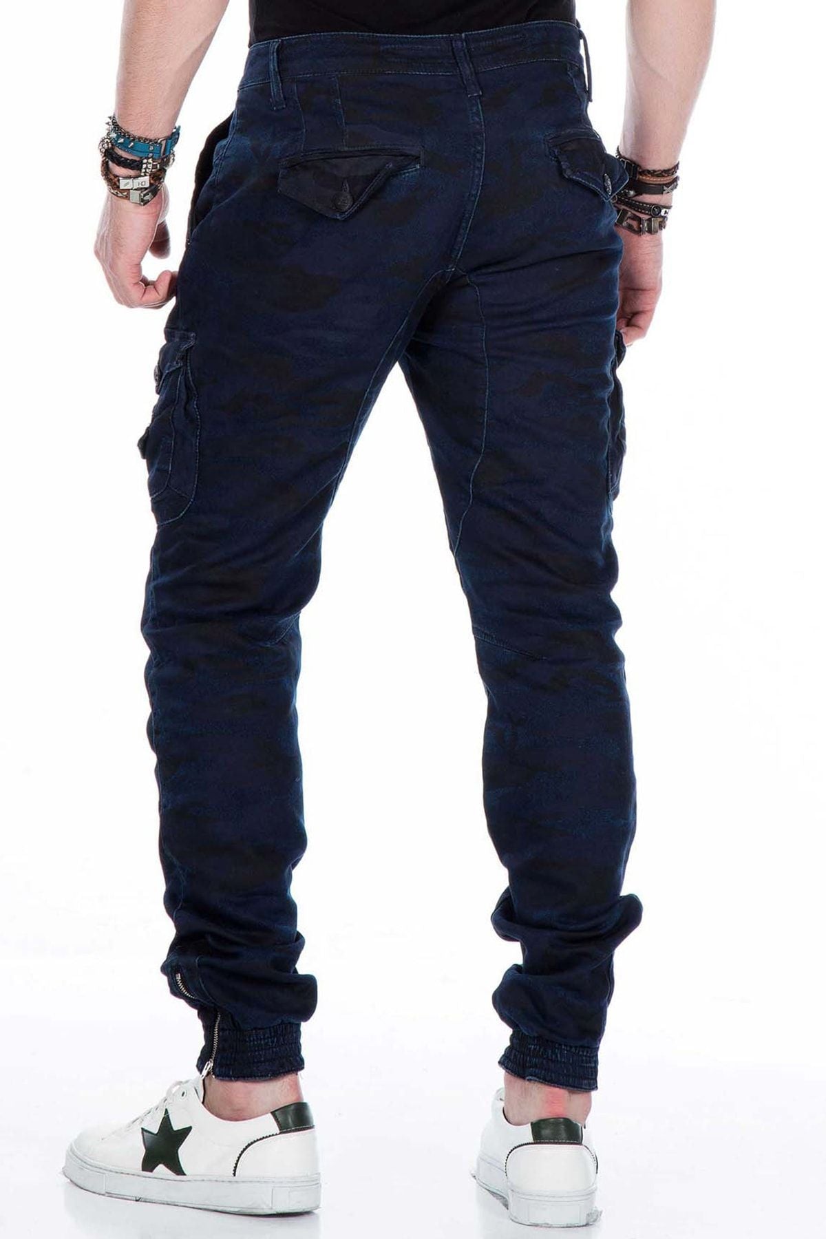 CD422 Heren Cargo Jeans met een elastische Zoom