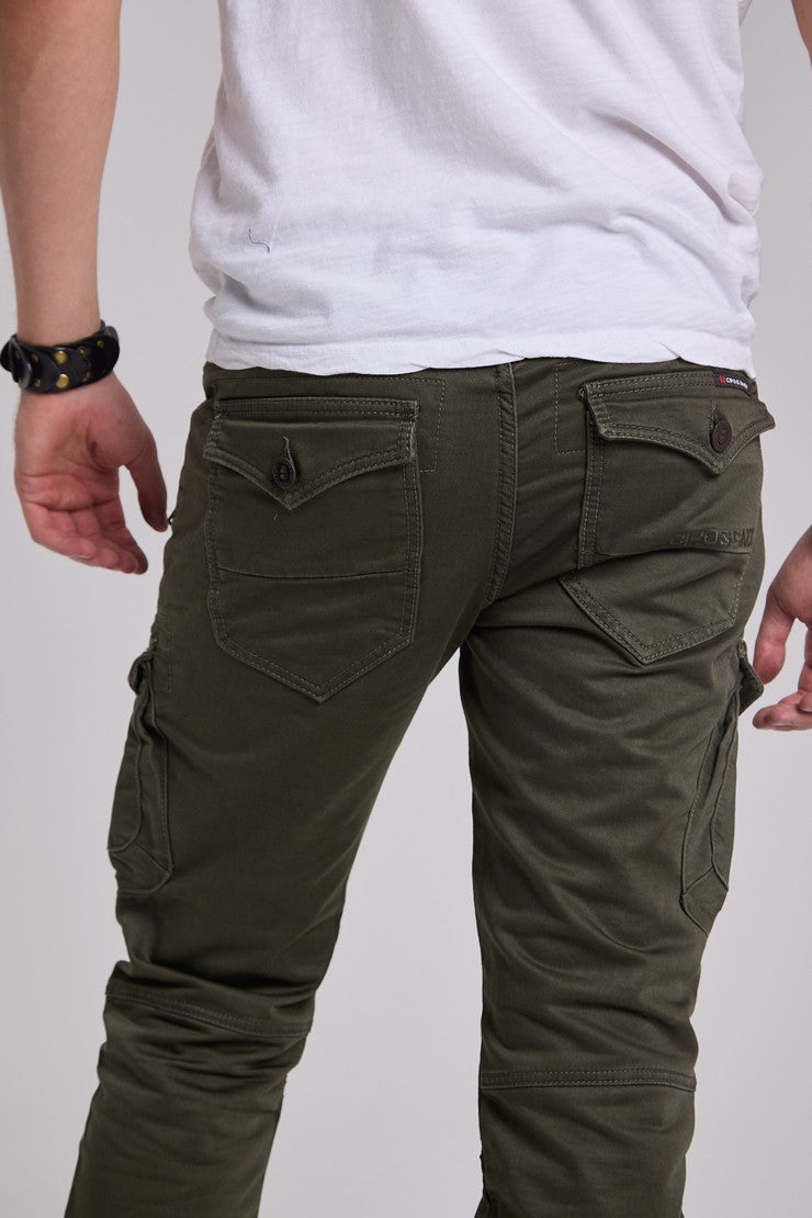 CD424 Heren Cargobroek in trendy Biker-Stijl