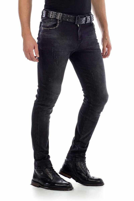 CD426 Jeans cómodos para hombres con nittilla