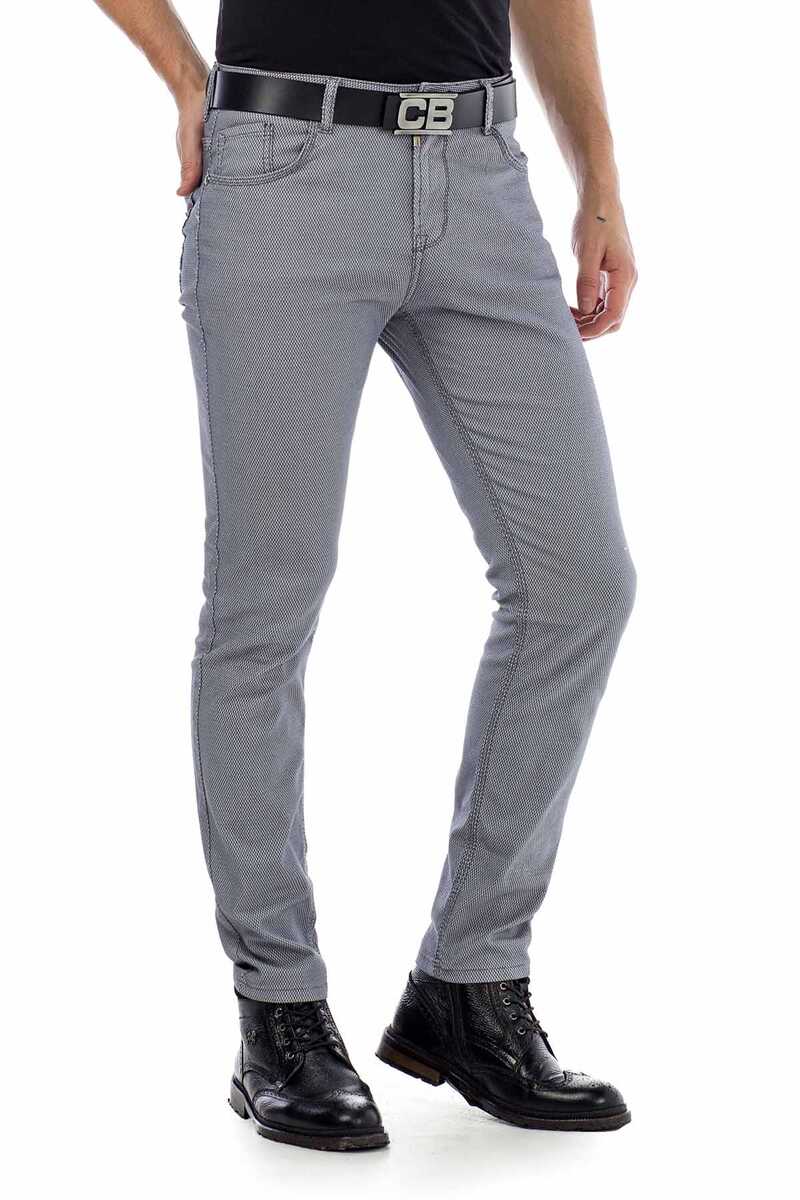 CD432 Men's fabric trousers in the fashionable slim fit cut