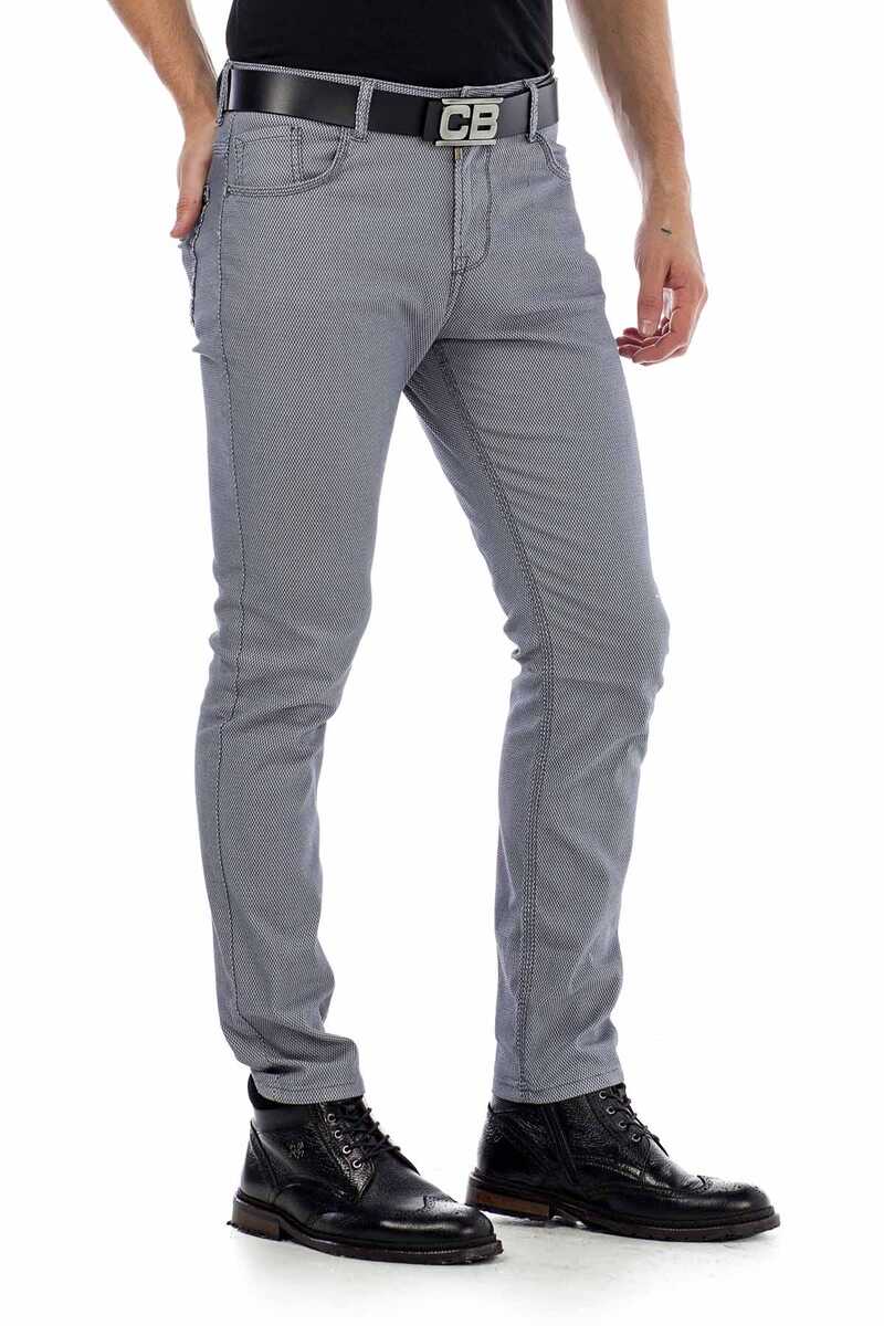 CD432 Men's fabric trousers in the fashionable slim fit cut