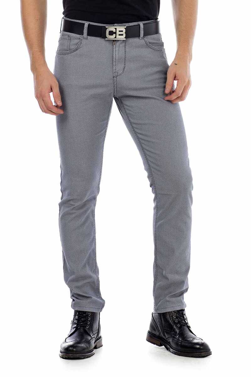 CD432 Men's fabric trousers in the fashionable slim fit cut