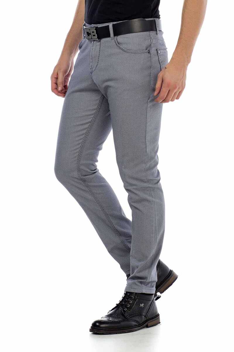 CD432 Men's fabric trousers in the fashionable slim fit cut