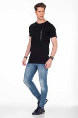Jeans slim-fit da uomo CD456 con look lavato
