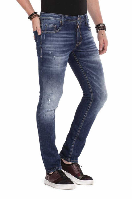 CD459 Mężczyźni Slim-Fit-Jeans Casual Style
