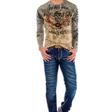 CD471 Jeans slim-fit pour hommes avec détails de lavage pointus