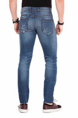 CD475 men's comfortable jeans in the Destroyed look Slim Fit
