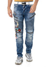 CD490 men's tube jeans with street style.