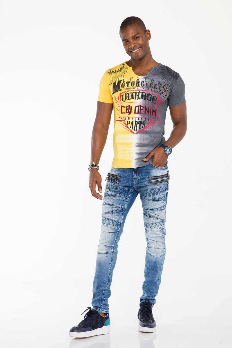 CD505 Comfortable Men's Jeans in the stylish Look in Slim Fit