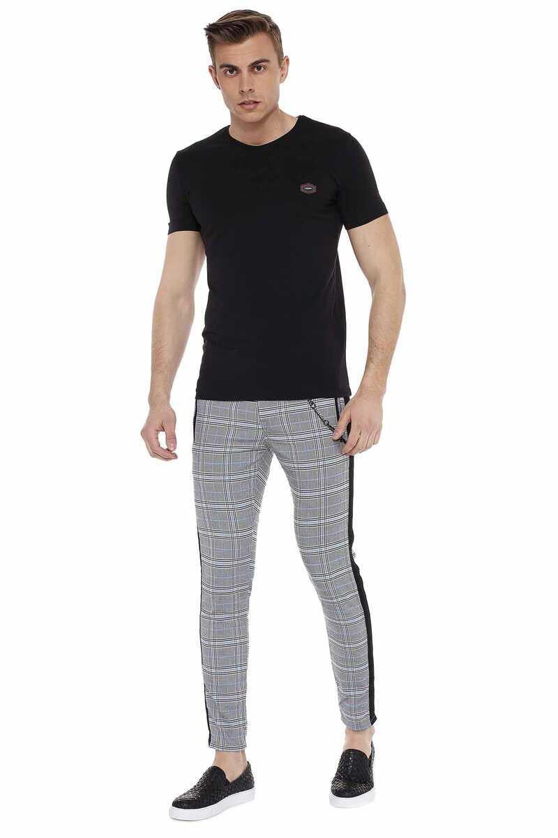 CD518 men's fabric trousers with a caroma pattern