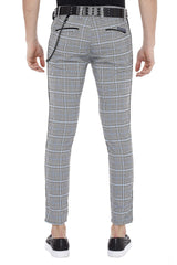 Pantalones de tela para hombres CD518 con un patrón de caroma
