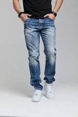 CD520 Jeans tubulaire pour hommes look usé