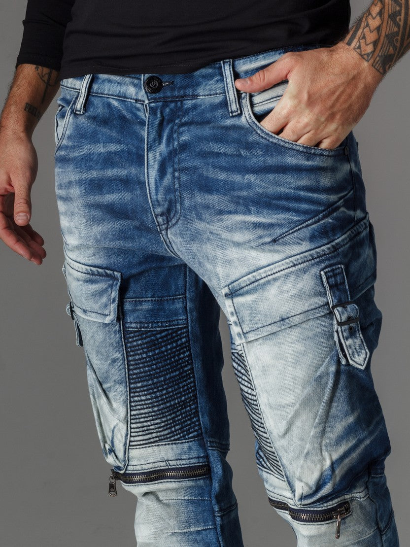 CD523 Pantalones cargo para hombre