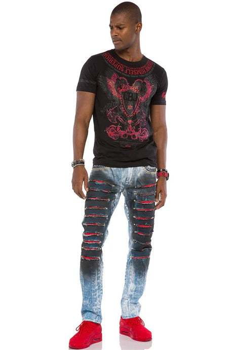 CD526 Men's Slim-Fit jeans in a casual use look