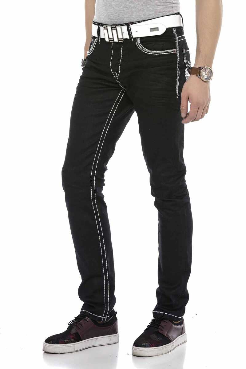 CD553 Jeans para hombres  con costuras con colores