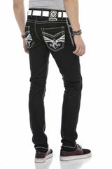 CD553 Jeans para hombres  con costuras con colores
