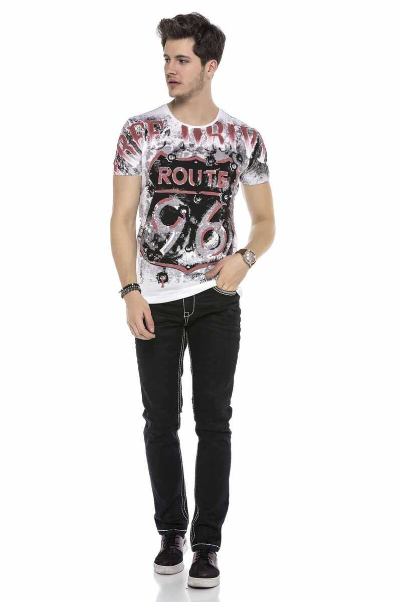 CD553 Jeans para hombres  con costuras con colores