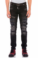 CD555 Jeans Slim-Fit Desgastados para Hombre