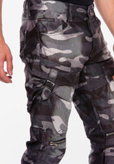 CD560 Pantalon de chargement des hommes avec des poches latérales en ajustement régulier