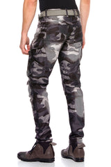 CD560 Pantalon de chargement des hommes avec des poches latérales en ajustement régulier