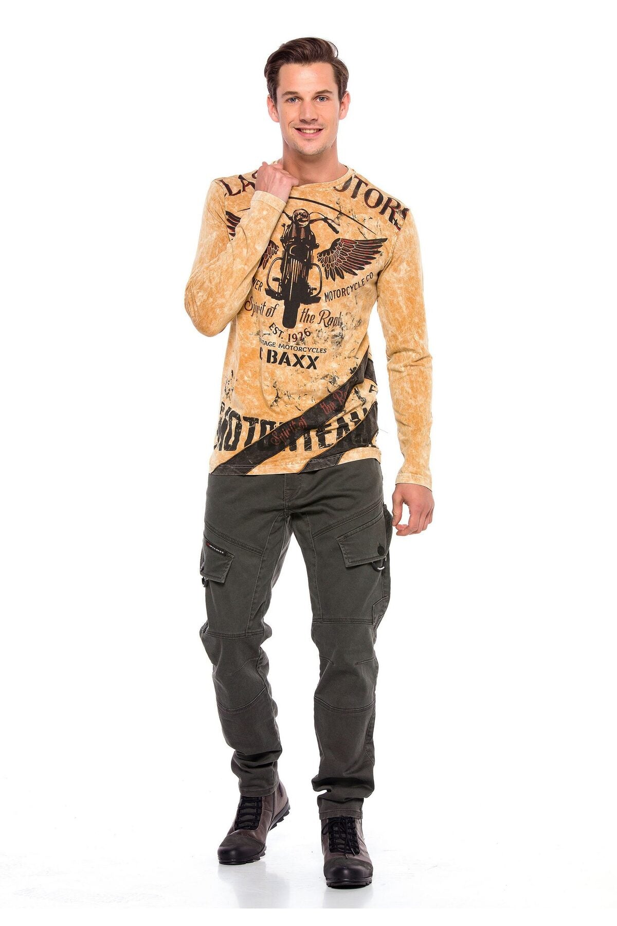 CD566 Pantalones cargo para hombres