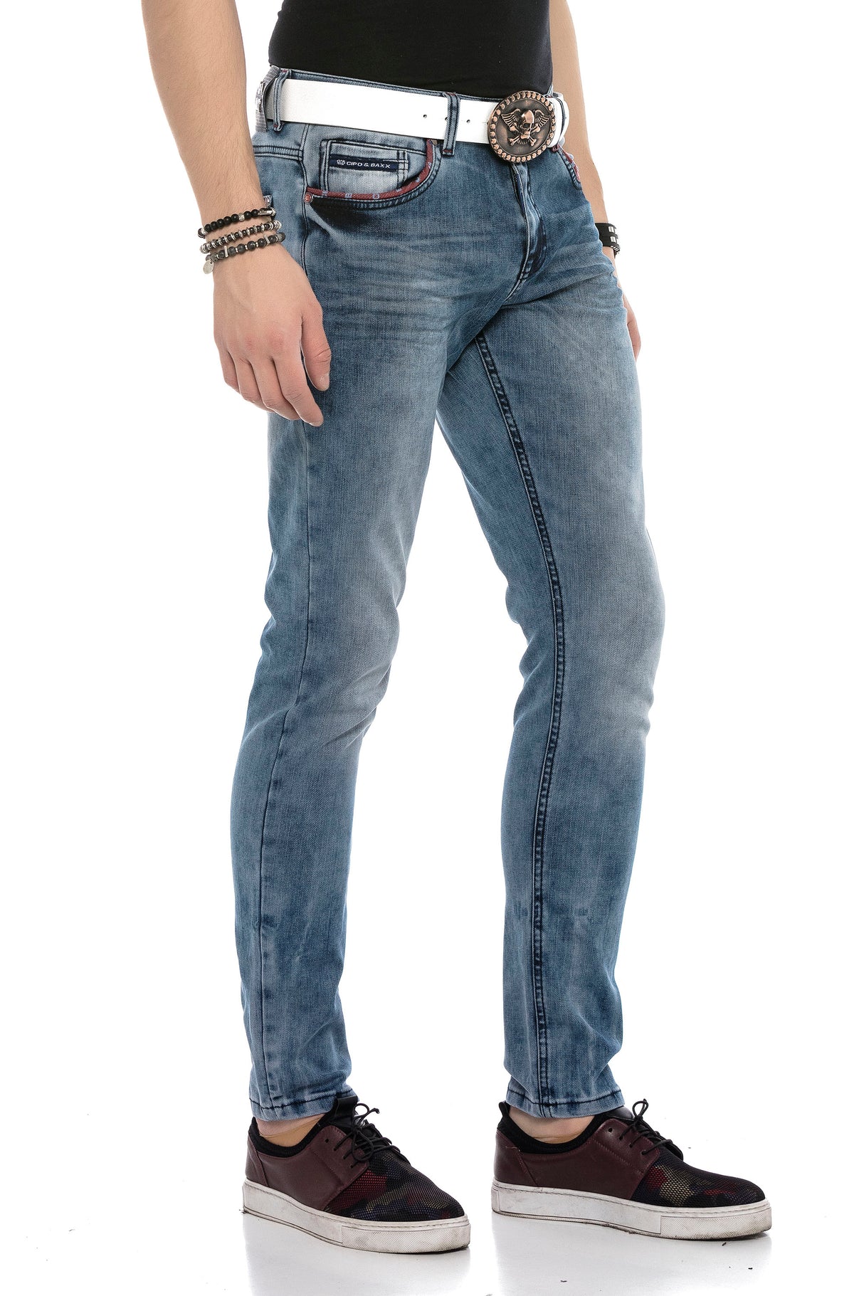 CD569 Jeans Slim para Hombre