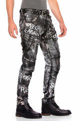 CD572 Comfortabele Heren Jeans met een stijlvol Glittereffect