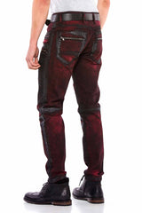 CD581 Jeans cómodos para hombres en el corte de ajuste regular