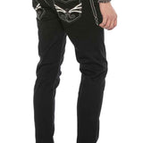 CD585 Jeans confortable pour hommes avec broderie cool