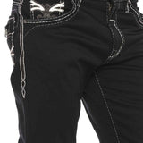 CD585 Jeans confortable pour hommes avec broderie cool