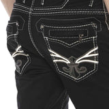 CD585 Jeans confortable pour hommes avec broderie cool