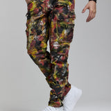 CD587 Jeans confortable pour hommes avec détails d'éclaboussures de peinture
