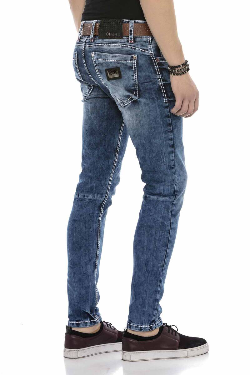 CD588 Jeans confortables pour hommes au design classique