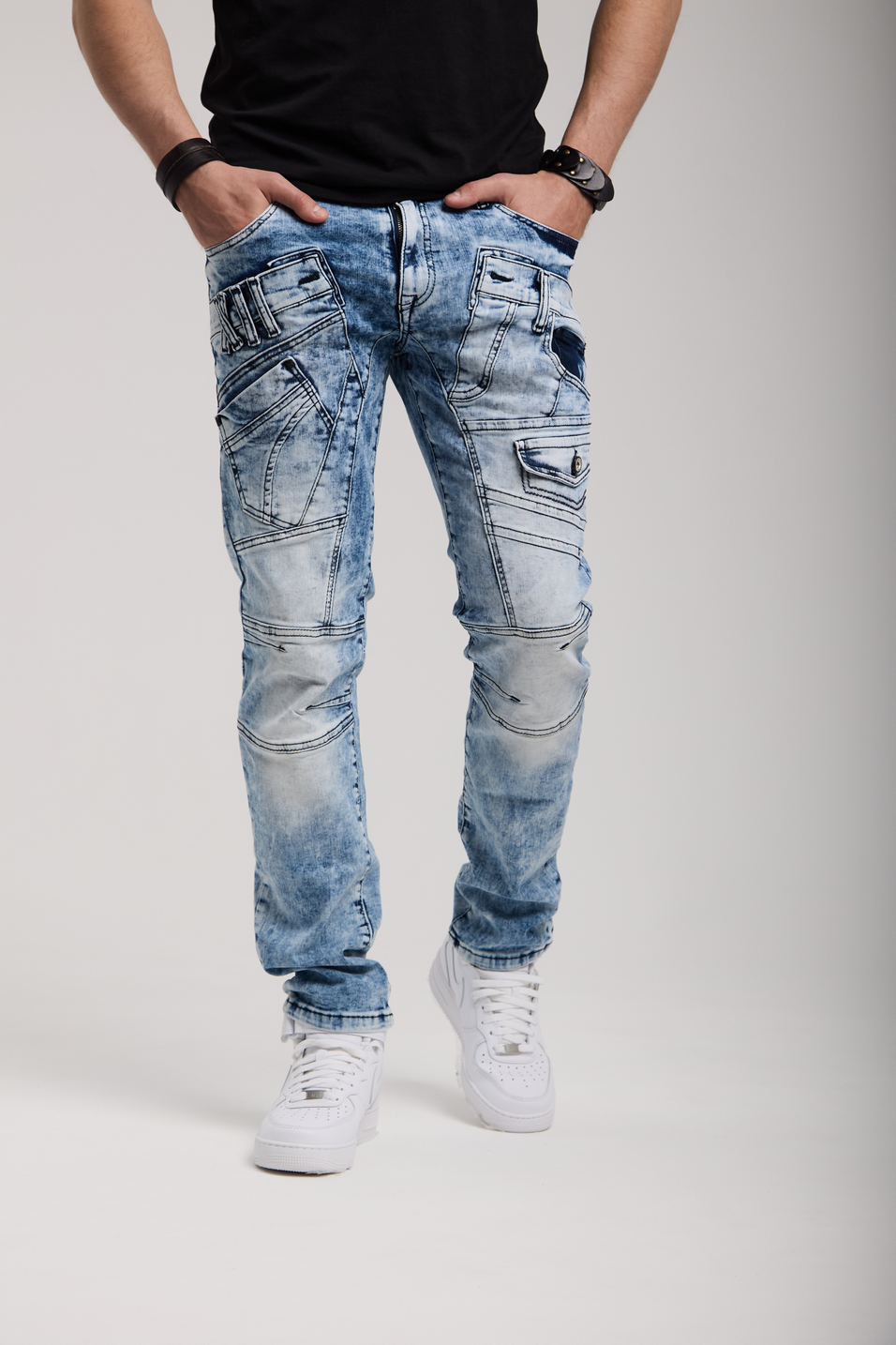 CD598 Jeans cómodos para hombres