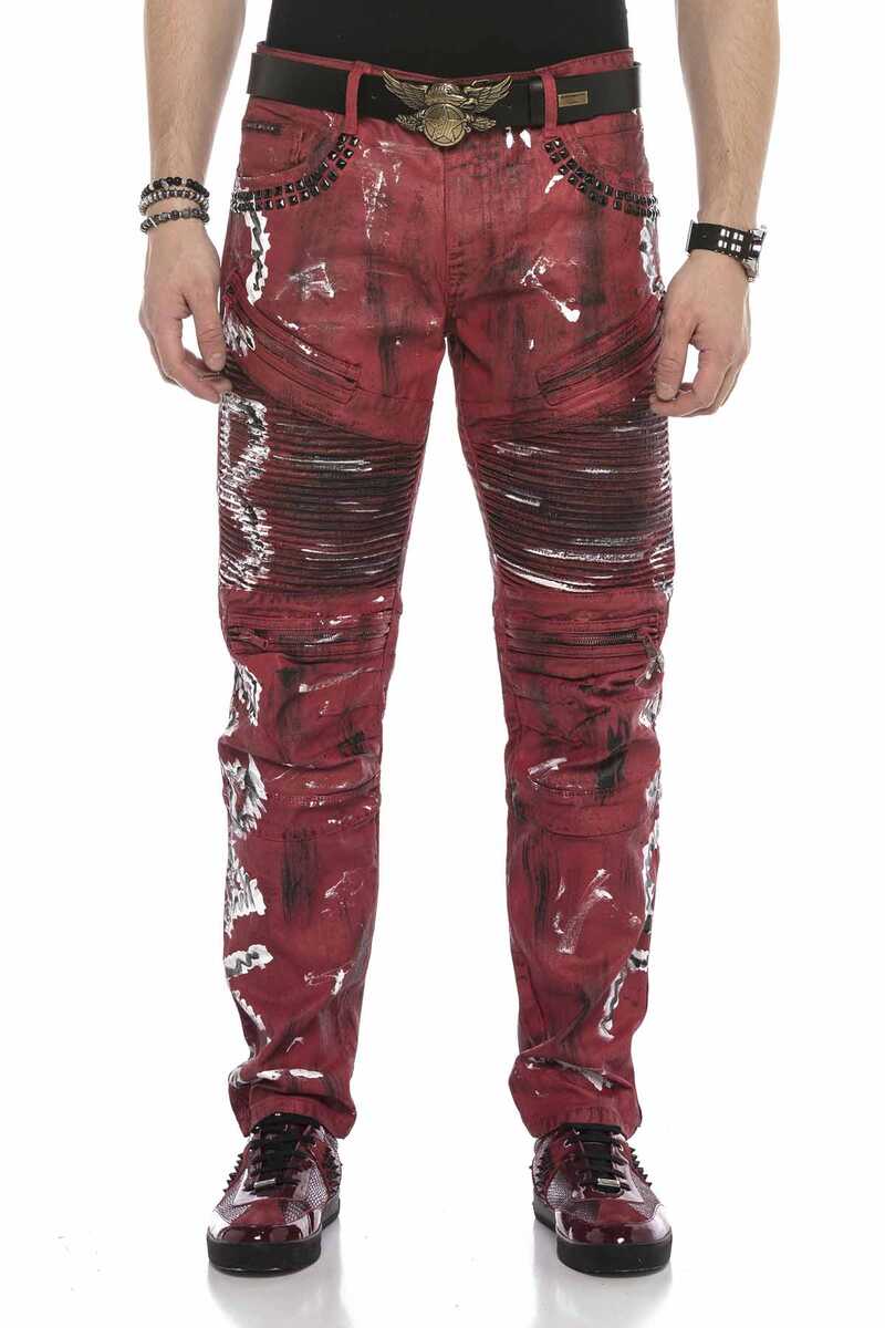 CD608 Skinny Heren Jeans met Kleurcoating