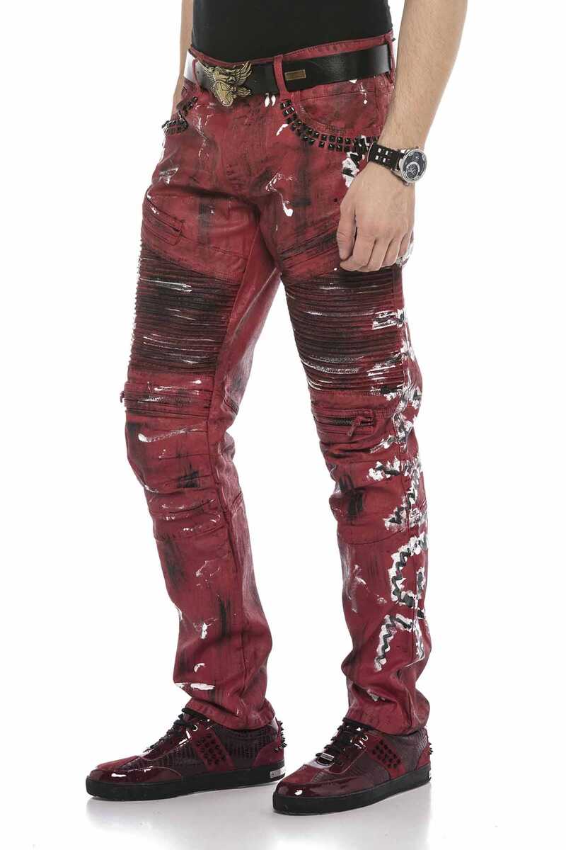 CD608 Skinny Heren Jeans met Kleurcoating