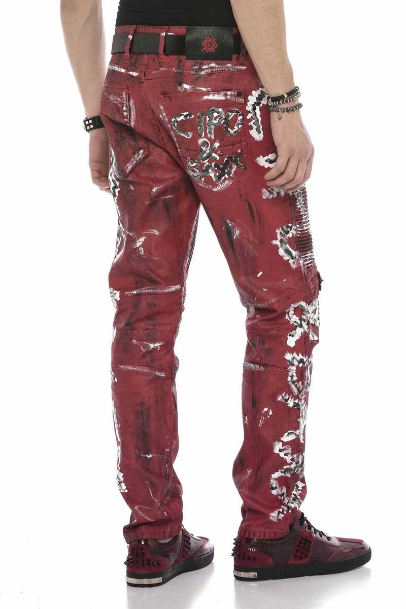 CD608 Skinny Heren Jeans met Kleurcoating