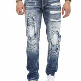 CD611 Jeans confortables pour hommes dans un design de couches inhabituel