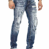 CD611 Jeans confortables pour hommes dans un design de couches inhabituel