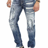 CD611 Jeans confortables pour hommes dans un design de couches inhabituel